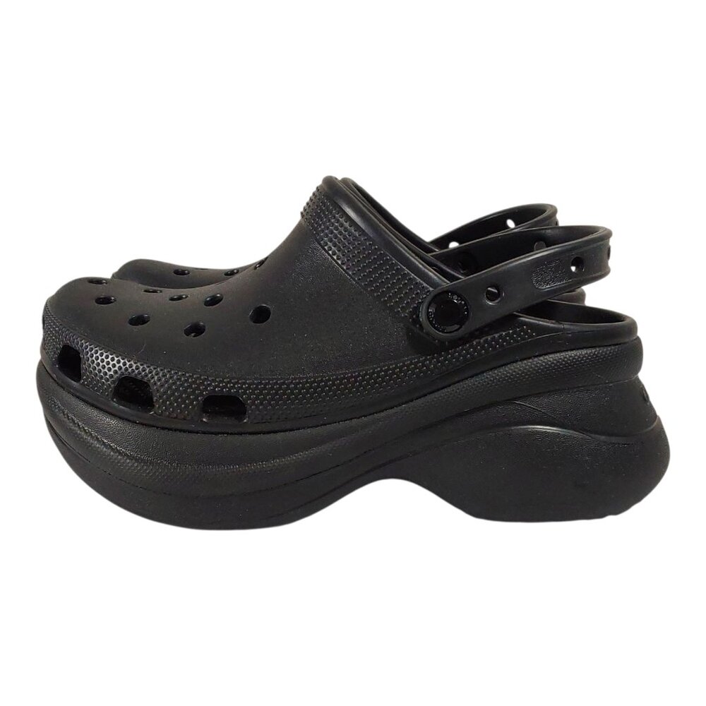 NWOT Crocs Women's Classic Bae Clogs Chunky Black Platform Slingback Shoes - 8 - Picture 3 of 10